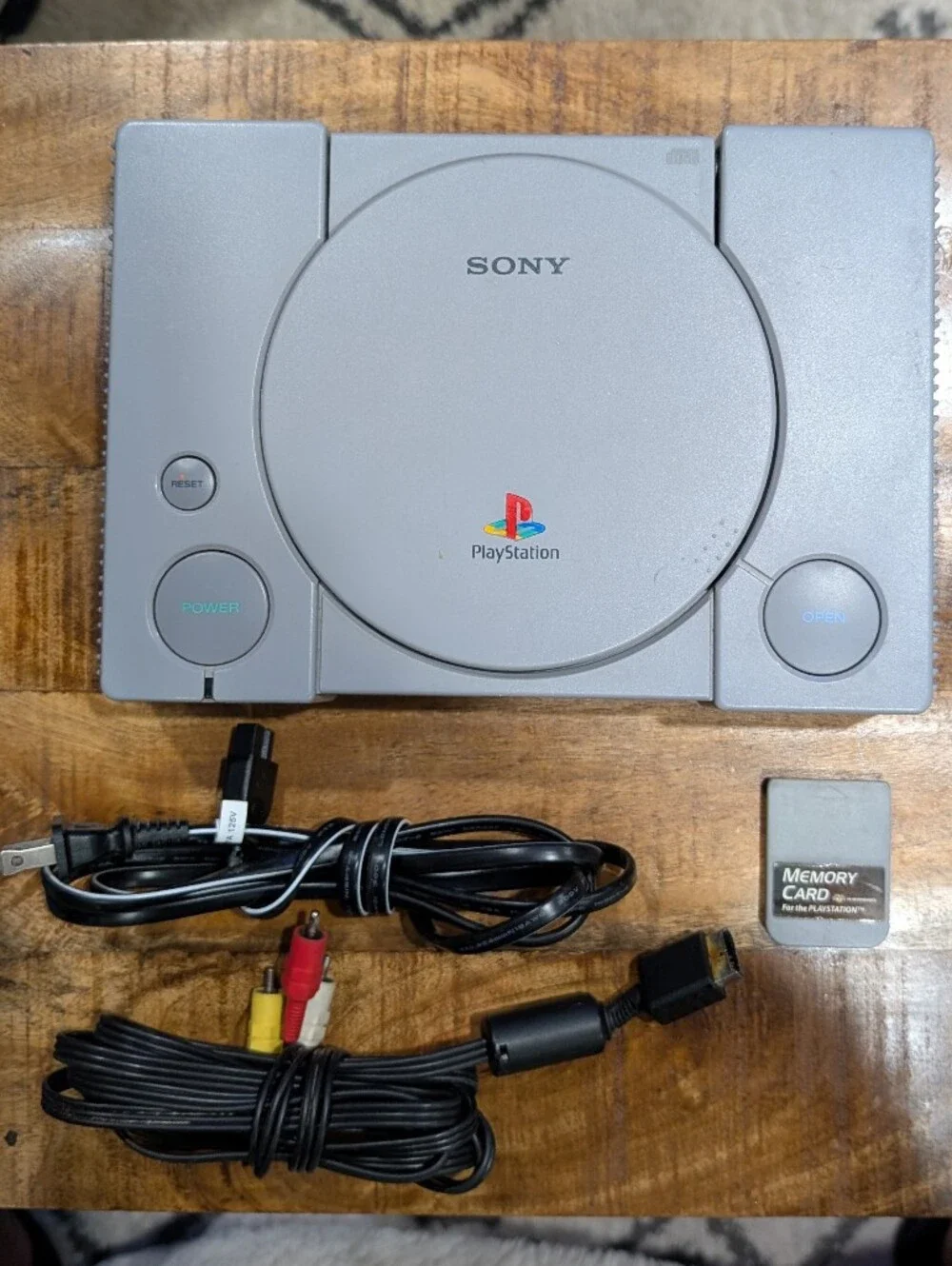 Sony PlayStation 1 PS1 Console Only With Cables Tested Working